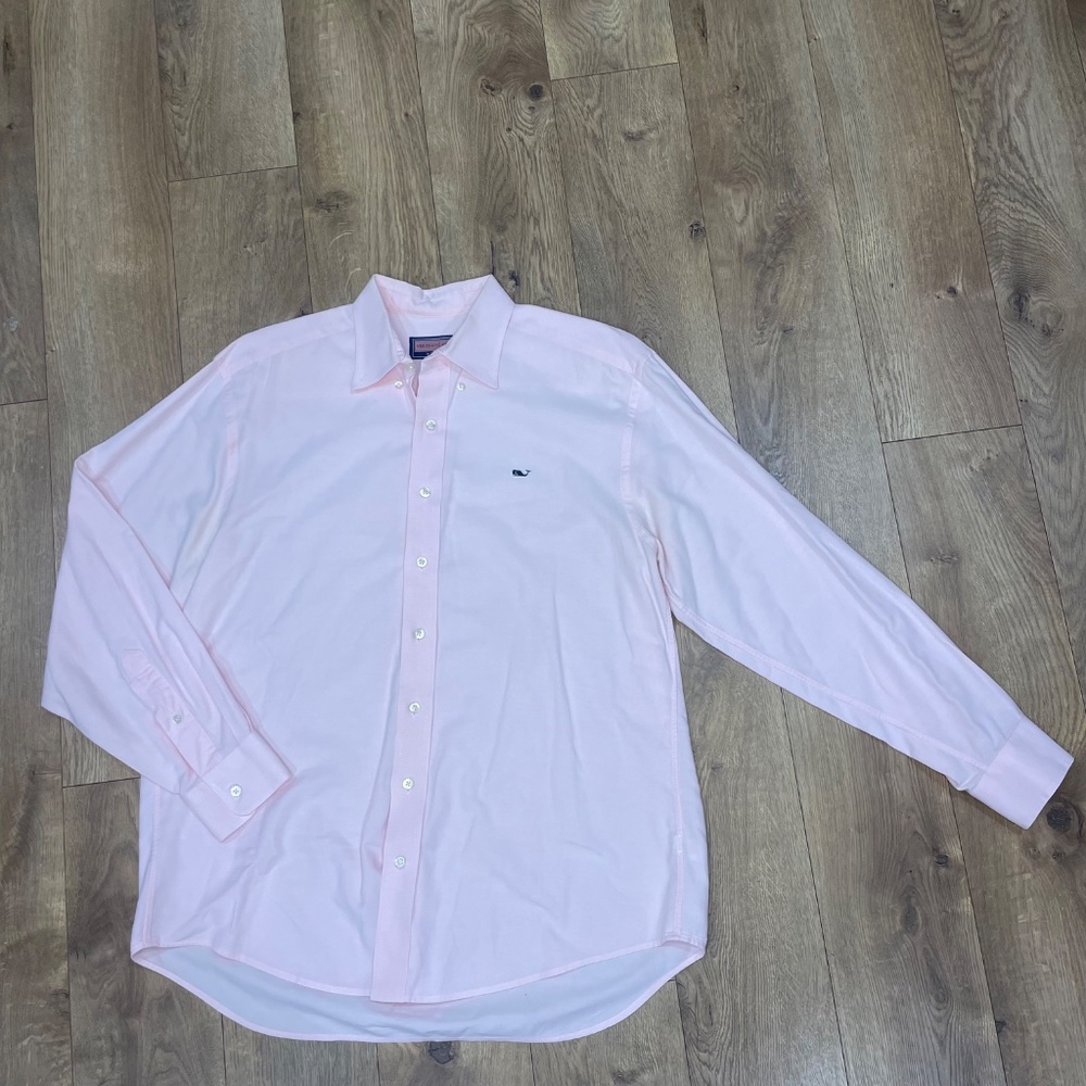 Vineyard Vines Pink Whale Shirt - Size: M - Picture 4 of 6